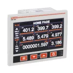 DMG7500 Analizator sieci z szerokim i kolorowym wyświetlaczem. Zasilanie pomocnicze 100...240VAC. Rozbudowa 3 modułami serii EXP, wbudowany port RS485, do współpracy z systemem monitoringu EASY BRANCH