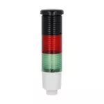 8LT4K03BG Kolumna sygnalizacyjna, fi45mm, kolor: zielony i czerwony, sygnalizacja dźwiękowa, sygnał ciągły lub przerywany, zasilanie 24VDC, wbudowany obwód LED