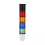8LT4K07BG Kolumna sygnalizacyjna, fi45mm, kolor: zielony, niebieski, pomarańczowy i czerwony, sygnalizacja dźwiękowa, sygnał ciągły lub przerywany, zasilanie 24VDC, wbudowany obwód LED
