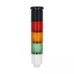 8LT4K05BG Kolumna sygnalizacyjna, fi45mm, kolor: zielony, pomarańczowy i czerwony, sygnalizacja dźwiękowa, sygnał ciągły lub przerywany, zasilanie 24VDC, wbudowany obwód LED