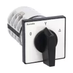 7GN4012U Łącznik krzywkowy serii 7GN, przełącznik gwiazda-trójkąt, 40A, do montażu tablicowego, z czarnym pokrętłem i tabliczką 65x65mm