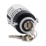 7GN1291U12 Łącznik krzywkowy serii 7GN, rozłącznik, 2 pola, 16A, do montażu tablicowego w otworze 22mm, sterowanie kluczem, bez tabliczki