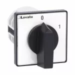7GN2092U Łącznik krzywkowy serii 7GN, rozłącznik, 4 pola, 20A, do montażu tablicowego, z czarnym pokrętłem i tabliczką 48x48mm
