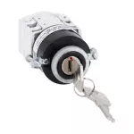 GF2090U12 Łącznik krzywkowy serii GF, rozłącznik, 1 pole, 20A, do montażu tablicowego w otworze 22mm, sterowanie kluczem, bez tabliczki