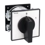 GN20010O Łącznik krzywkowy serii GN, rozłącznik, 3 pola, 200A, do montażu wewnątrz szafy z czarnym pokrętłem i tabliczką 132x132mm