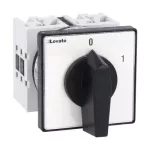 GX4092U Łącznik krzywkowy serii GX, rozłącznik, 4 pola, 40A, do montażu tablicowego, z czarnym pokrętłem i tabliczką 65x65mm
