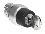 LPSS333 Metalowy przełącznik Ø22mm serii Platinum, z kluczem, 3 pozycje, 1 - 0 - 2. Wyjęcie klucza w pozycji 2