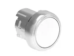 LPSQ108 Metalowy przycisk Ø22mm serii Platinum, kryty, dwustanowy. Biały
