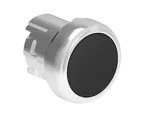 LPSQ102 Metalowy przycisk Ø22mm serii Platinum, kryty, dwustanowy. Czarny