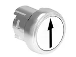 LPSB1158 Metalowy przycisk Ø22mm serii Platinum, kryty, samoczynny powrót, z symbolem, ↑ / Biały