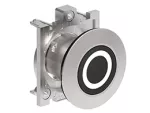 LPFB1102 Metalowy przycisk płaski Ø30mm serii Platinum, kryty, samoczynny powrót, z symbolem, 0 / Czarny