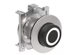 LPFB2102 Metalowy przycisk płaski Ø30mm serii Platinum, wystający, samoczynny powrót, z symbolem, 0 / Czarny