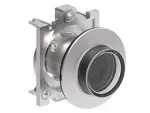 LPFBL207 Metalowy przycisk płaski podświetlany Ø30mm serii Platinum, samoczynny powrót, wystający. Przezroczysty