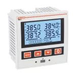 DMG600 Miernik cyfrowy. Podświetlany ekran LCD z ikonami, 72x46mm/2.8x1.8”, zasilanie 100-440VAC / 120-250VDC, port optyczny na panelu przednim