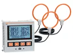 DMG611R0100 Miernik tablicowy z ekranem LCD z ikonami, do rozbudowy, 72x46mm, zasilanie pomocnicze 100-440VAC / 120-250VDC, port optyczny i RS485. Odczyt prądu przez 3 cewki Rogowskiego (w komplecie), maksymalny prąd 100A