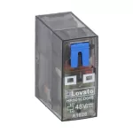 HR501CD048 Przekaźnik miniaturowy ze wskaźnikiem LED i przyciskiem mechanicznym, sterowanie 48VDC, 1C/O, 16A, do gniazd HR5XS2.. (maks. 10A)