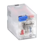 HR602CD012 Przekaźnik przemysłowy ze wskaźnikiem LED i przyciskiem mechanicznym, sterowanie 12VDC, 2C/O, 7A, do gniazd HR6XS2..