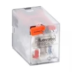 HR602CA230 Przekaźnik przemysłowy ze wskaźnikiem LED i przyciskiem mechanicznym, sterowanie 230VAC, 2C/O, 7A, do gniazd HR6XS2..