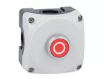 LPZP1B8102 Szara obudowa LPZP1A8 z czerwonym przyciskiem krytym LPCB1104 "O", 1NC