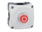 LPZP1B8104 Szara obudowa LPZP1A8 z czerwonym przyciskiem wystającym LPCB2104 "O", 1NC