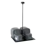 KRD002 Wyłącznik nożny. Z osłoną. Zestyki 2NO+2NC migowe