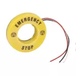 LPXDAU115024 Podświetlany dysk fi60mm, zasilanie 24VAC/DC, opis: EMERGENCY STOP
