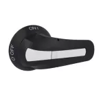 GEFX61B Pokrętło do przełączania na drzwiach szafy, blokowane, dźwignia 94mm, czarna, do GEF0050…GEF0160…