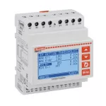 PMVF81 Przekaźnik nadzoru napięcia i częstotliwości zgodny z wymogami VDE-AR-N 4105, VDE-AR-N 4110, VDE-AR-N 4120 i VDE V 0126-1-1, do sieci 1 i 3 fazowych z przewodem N lub bez, dwa progi minimum i maksimum napięcia i częstotliwości, R.O.C.O.F. i przesun
