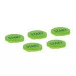 LP4XBL1163 Zestaw 5 przezroczystych soczewek z symbolem "START" do kaset sterowniczych LP4…