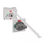 P5X18471B Pokrętło na drzwi, czarno/szare, blokowane kłódką, IP65, do P5M…100/160/250, długość trzpienia 469mm