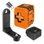 Laser krzyżowy 30 m, z etui i uchwytem magnetycznym, zielony