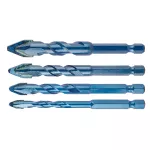 Zestaw wierteł uniwersalnych HEX 6,8,10,12 mm