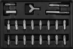 Zestaw bitów 25 mm, z uchwytem magnetycznym 60 mm, 100 szt.