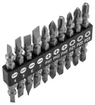 Zestaw bitów dwustronnych SL4/5/6/7, PH1/2/3, PZ1/2/3 x 65 mm, 10 szt.