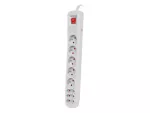 LISTWA ZASILAJĄCA NATEC EXTREME MEDIA SP8 5.0M 5X 230V PL 3X EUROPLUG SZARA