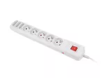 LISTWA ZASILAJĄCA NATEC EXTREME MEDIA SP8 5.0M 5X 230V PL 3X EUROPLUG SZARA