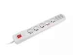 LISTWA ZASILAJĄCA NATEC EXTREME MEDIA SP8 5.0M 5X 230V PL 3X EUROPLUG SZARA