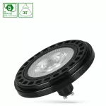 LED AR111 GU10 230V 20W COB 30ST WW RA90 PREMIUM CZARNY SPECTRUM 5LAT GWARANCJI