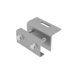 Uchwyt z regulacją na rąbek blaszany