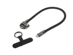 KABEL USB-C M/M SMYCZ / BRELOK 0.3M 240W CZARNY LANBERG
