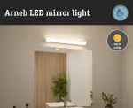 Oprawa ścienna nad lustro ARNEB LED 12W 3000K 1000lm 600mm IP44 230V biały / aluminium