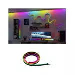 Zestaw taśma BLACK NEON RGBW+ 3W 84 led/metr 150cm +pilot 5VDC czarny / tworzywo sztuczne