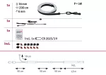 Zestaw taśma BLACK NEON RGBW+ 3W 84 led/metr 150cm +pilot 5VDC czarny / tworzywo sztuczne