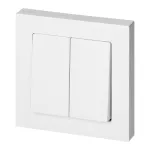 Łącznik p/t świecznikowy z podświeleniem Malta, 10A, 250V, WP-2M/S, biały