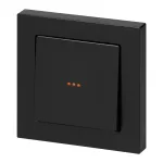 Przycisk dzwonek p/t z podświeleniem Malta, 10A, 250V, WP-6/7M/S, czarny mat