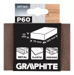 Gąbka ścierna 70 x 25 x 100mm, P60