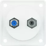 Integro Flow Gniazdo antenowe Radio/SAT z obudową nieekranowaną, biały