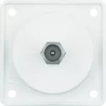 Integro Flow Gniazdo antenowe TV z obudową biały