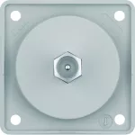 Integro Flow Gniazdo antenowe TV z obudową, szary