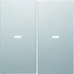 KNX e/s B.x Klawisze z soczewką do modułu przycisku 2-kr, alu mat, lak.